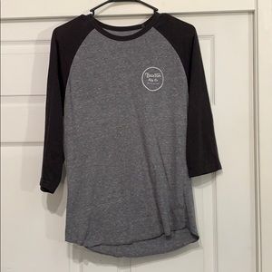 BRIXTON CO. 📛 QUARTER SLEEVE GREY BLACK SMALL